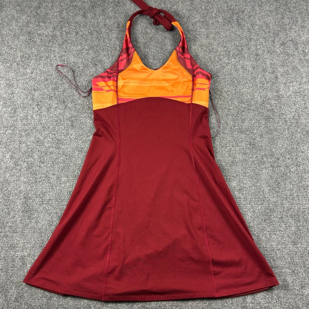 Mountain Hardwear Halter Dress Womens Large Red Orange Athletic Hiking Outdoor